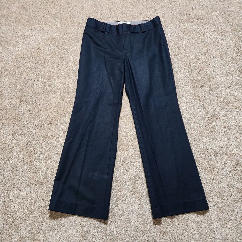 Banana Republic Dress Pants Women 4P Black Mid Rise Jackson Fit Career Stretch